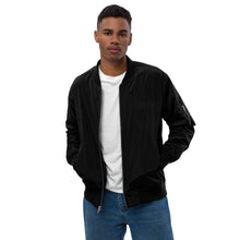 Load image into Gallery viewer, Topstep Premium Recycled Bomber Jacket (Black on Black)
