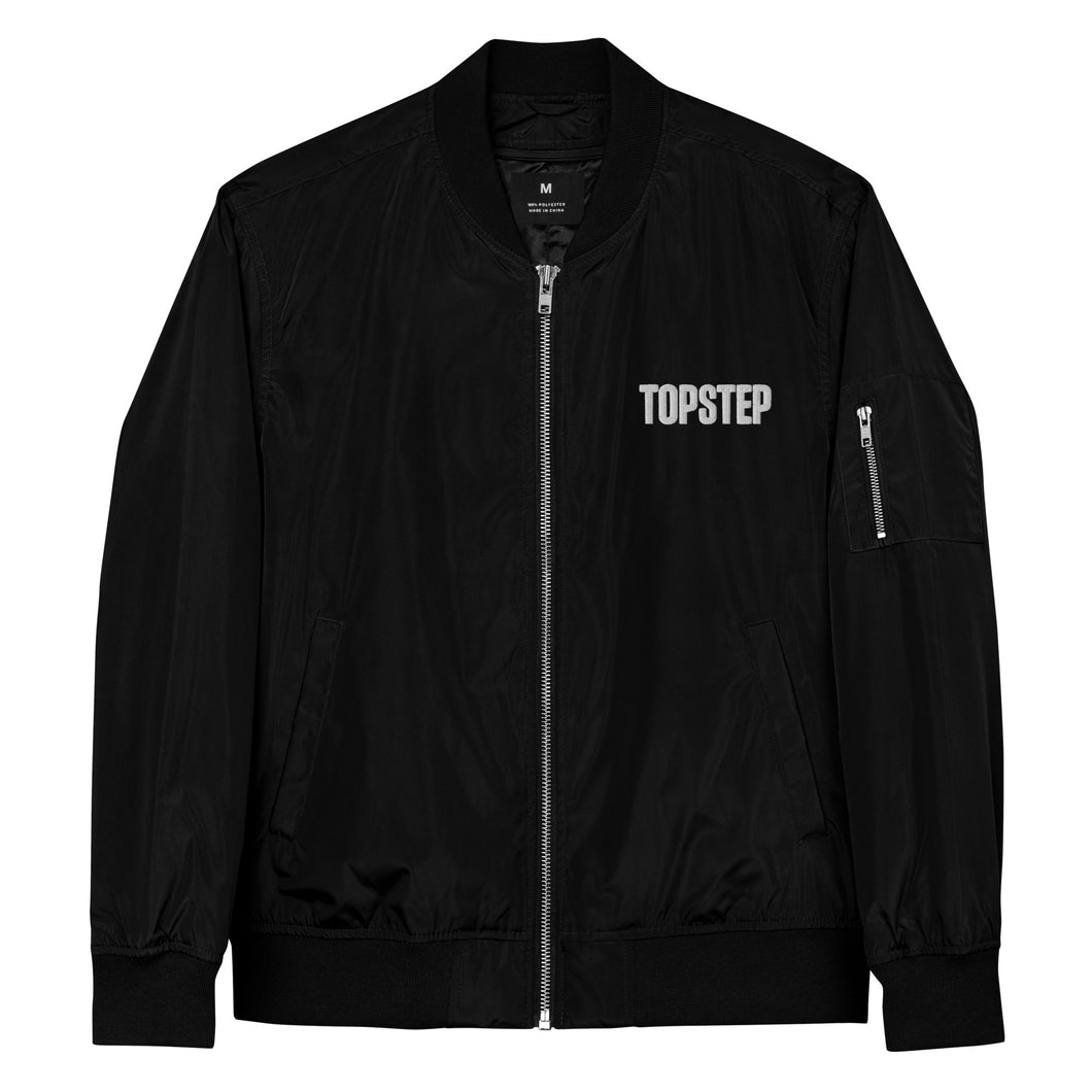Topstep Premium Recycled Bomber Jacket (Black)