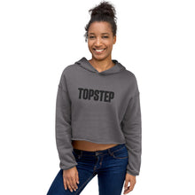 Load image into Gallery viewer, Embroidered Topstep Crop Hoodie (Gray)
